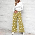 thumbnail image 6 of Delayuji Women's Wide Leg Pants Dot Printed Palazzo Pants High Waisted Casual Loose Straight Leg Pants with Pockets Womens Trousers, 6 of 7