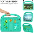 thumbnail image 6 of Kids Case for Samsung Galaxy Tab A9+/A9 Plus 11 Inch 2023 Case Shockproof Pencil Holder/Handle/Foldable Kickstand 2023 Model (SM-X210/X216/X218), Cartoon Letter Style,
Green, 6 of 8