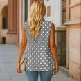 thumbnail image 5 of Uorisanigo Polka Dots Women's Suit Vest with Pockets Size S Open Front Sleeveless Womens Waistcoat Vest Lightweight V Neck Waistcoat Vests Casual, 5 of 7