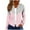 #0186-Pink, variant on Uootdi Color Block Zip Up Drawstring Hoodies for Women Striped Casual Loose Fit Long Sleeve Sweatshirt Jacket with Pockets