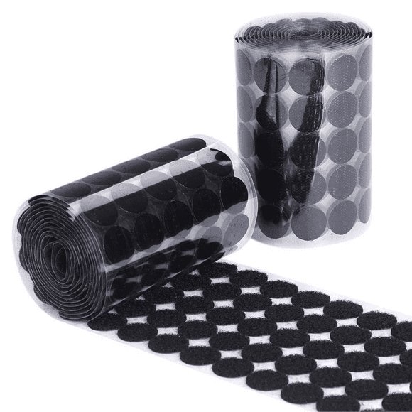 Velcro 200 Pares Negro Puntos Autoadhesivos Fuerte Negro
