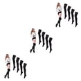 thumbnail image 1 of ZLight 4pair Odorless Knee High Stockings Easy To Wear All Body Shape Suitable Stylish Sports Socks Balck 3Set, 1 of 6
