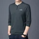 thumbnail image 2 of Camiseta de otoño coreana con cuello redondo liso y unicolor para hombre, jersey de diseñador, ropa de calle, nueva estética, sudaderas divertidas de primavera, 2 of 5