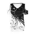 thumbnail image 3 of Pntutb Blusa de verano para mujer Camiseta casual Linda Hombro frío Manga corta Cuello en V tops Pntutb Pntutb-3442, 3 of 5