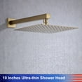 thumbnail image 4 of Rainlex Square 10 inch One-Handle 1-Spray Brushed Gold Shower Faucet, 4 of 8