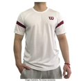 thumbnail image 1 of Playera Wilson Talla G Deportiva manga corta básica blanca detalles vino, 1 of 4