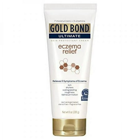Gold Bond Medicated Eczema Relief Skin Protectant Cream, 8 oz., With 2% Colloidal Oatmeal