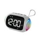 thumbnail image 2 of Reloj despertador digital con altavoz y doble alarma para dormitorio, hogar y mesita de noche. Blanco, 2 of 9
