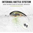 thumbnail image 3 of TRUSCEND Shallow or Deep Diving Crankbait with BKK Hooks, Wobble Fishing Lures for Bass Trout Crappie Walleye, Sinking Lipless Vibe Crank Bait for Bass Pike, Amazing Swimbait for Family Fishing, 3 of 7
