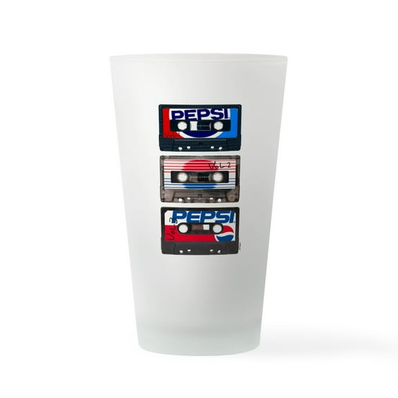 CafePress - Pepsi Flashback Tapes - Pint Glass, Drinking Glass, 16 oz. CafePress