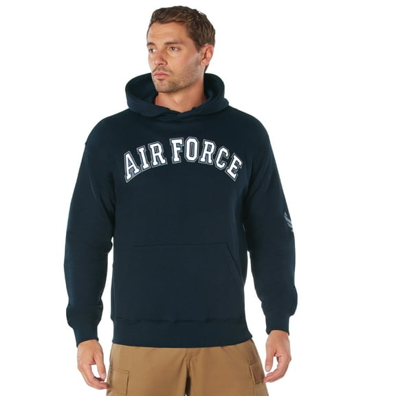 Air Force Hooded Pullover Sweatshirt, Blue Hoodie 2X-Large