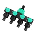 thumbnail image 3 of Kuntesetty 4 Way Hose Splitter Water Divider Easy to Install Water Separator Switch Control Blue, 3 of 10
