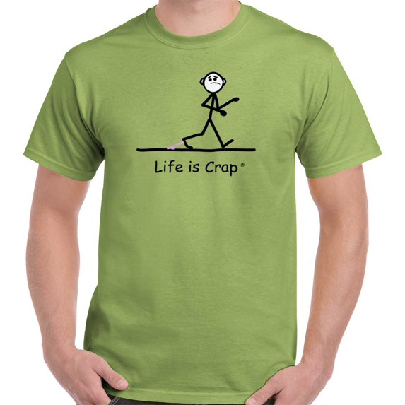 Life is Crap Gum On Shoe Funny Shirt Sarcastic Gift Idea Cool T-Shirt Tee