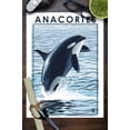 thumbnail image 3 of Anacortes, Washington, Orca Whale Jumping (9x12 Wall Art Print, Home Decor), 3 of 3