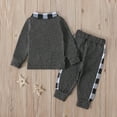 thumbnail image 5 of Sngxgn Toddler Baby Boy Fall Winter Clothes Long Sleeve Sweatshirt Pullover Tops + Joggers Pants Outfit Set(A,90), 5 of 7