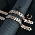 thumbnail image 5 of Magnetia 99.9% Pure Copper Magnetic Bracelet Set , Valentine's Day Jewelry Gifts for Men 8.66in（22cm）, 5 of 5