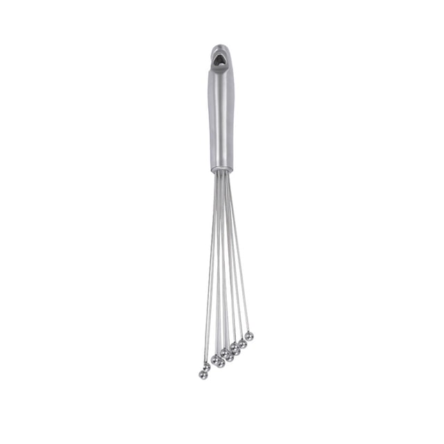 Batidor de bola de acero inoxidable, batidora de cocina, salsas, crema, batidor de huevos, batidora manual estilo E