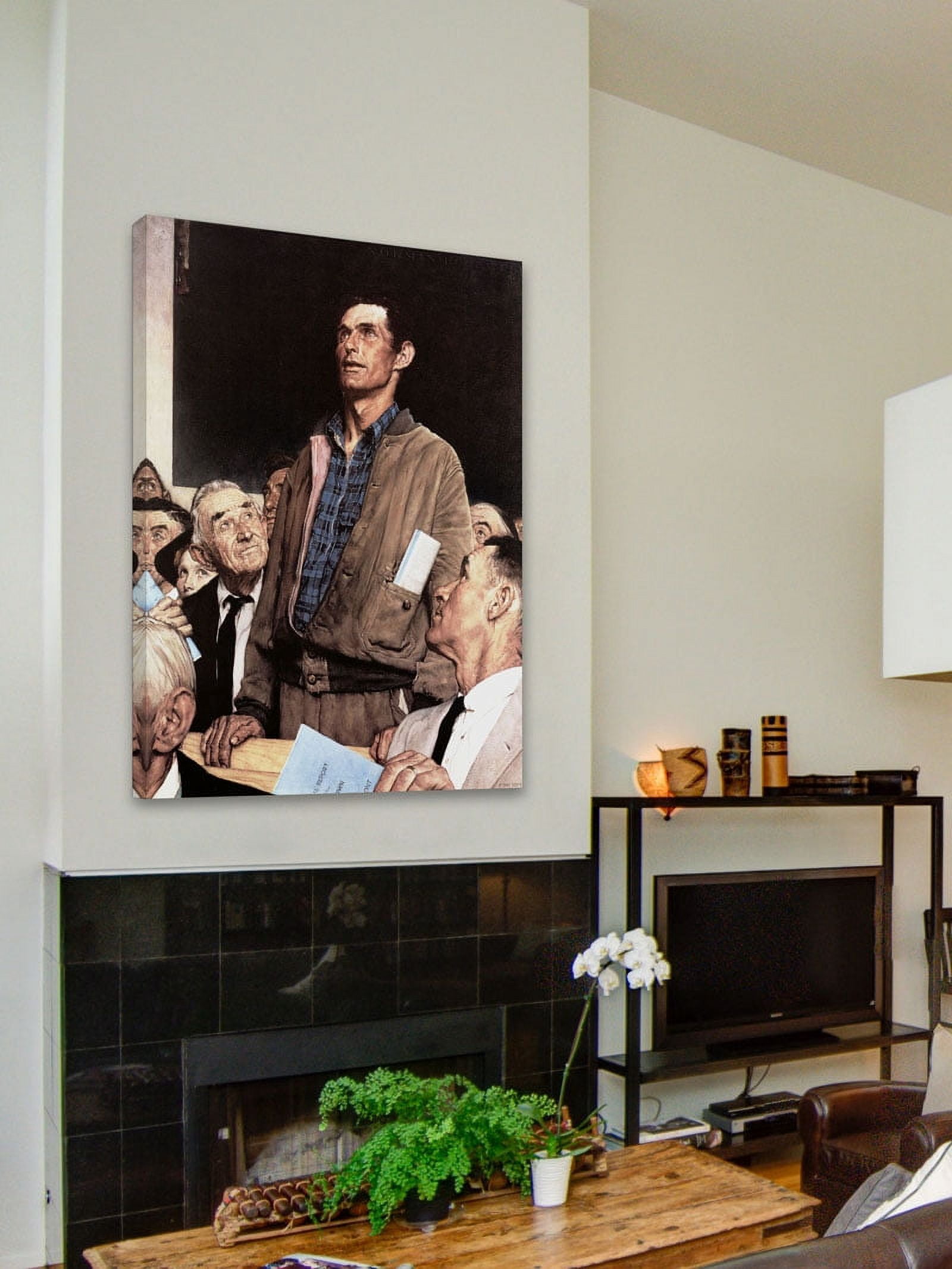 Marmont Hill "Freedom Of Speech" by Norman Rockwell Painting Print on Canvas