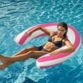 thumbnail image 4 of Swimming Pool Floats for Adults - Inflatable Curved Portable & Lightweight Pool Accessories for Ocean Lake and Party, 4 of 5
