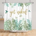 thumbnail image 5 of Pbobriich Get Naked Shower Curtain,Spring Plants Bird Bath Curtain with Hooks,60"x72", 5 of 7