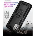 thumbnail image 3 of for Motorola Moto G Stylus 5G 2021 Case, Armour Silicone TPU Bumper Cover with Rotable Magnetic Ring Stand, Military Shockproof Absorption Protective Cell Phone Case for Moto G Stylus 5G Black, 3 of 7