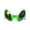 Green, variant on Chunleiiii Funky Glasses Festive Silver Cool Funny Glasses