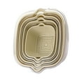 thumbnail image 2 of Cesta de lavado de verduras Strade Fareast Limited Juego de cuenco colador de drenaje beige, 2 of 8