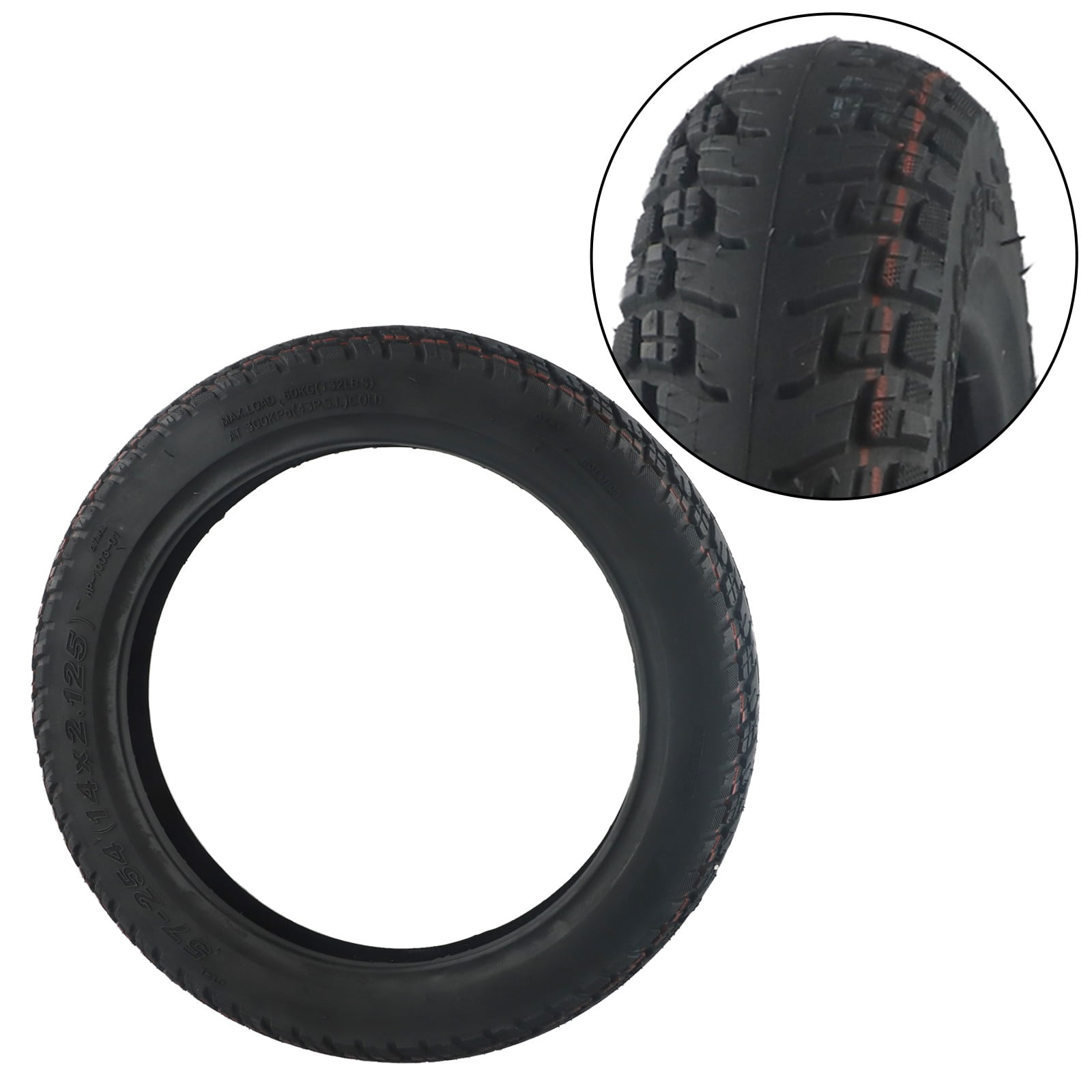 Fule High performance 14 inch Off road Outer tire 14x2 125(57 254) Improved grip with special lines Long lasting and reliable