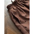 thumbnail image 3 of Women's Polka Dot Elastic Waist Pants, Drawstring Loose Fit Trousers with Pockets for Everyday, Casual, Lounge & Vacation Wear, 3 of 7