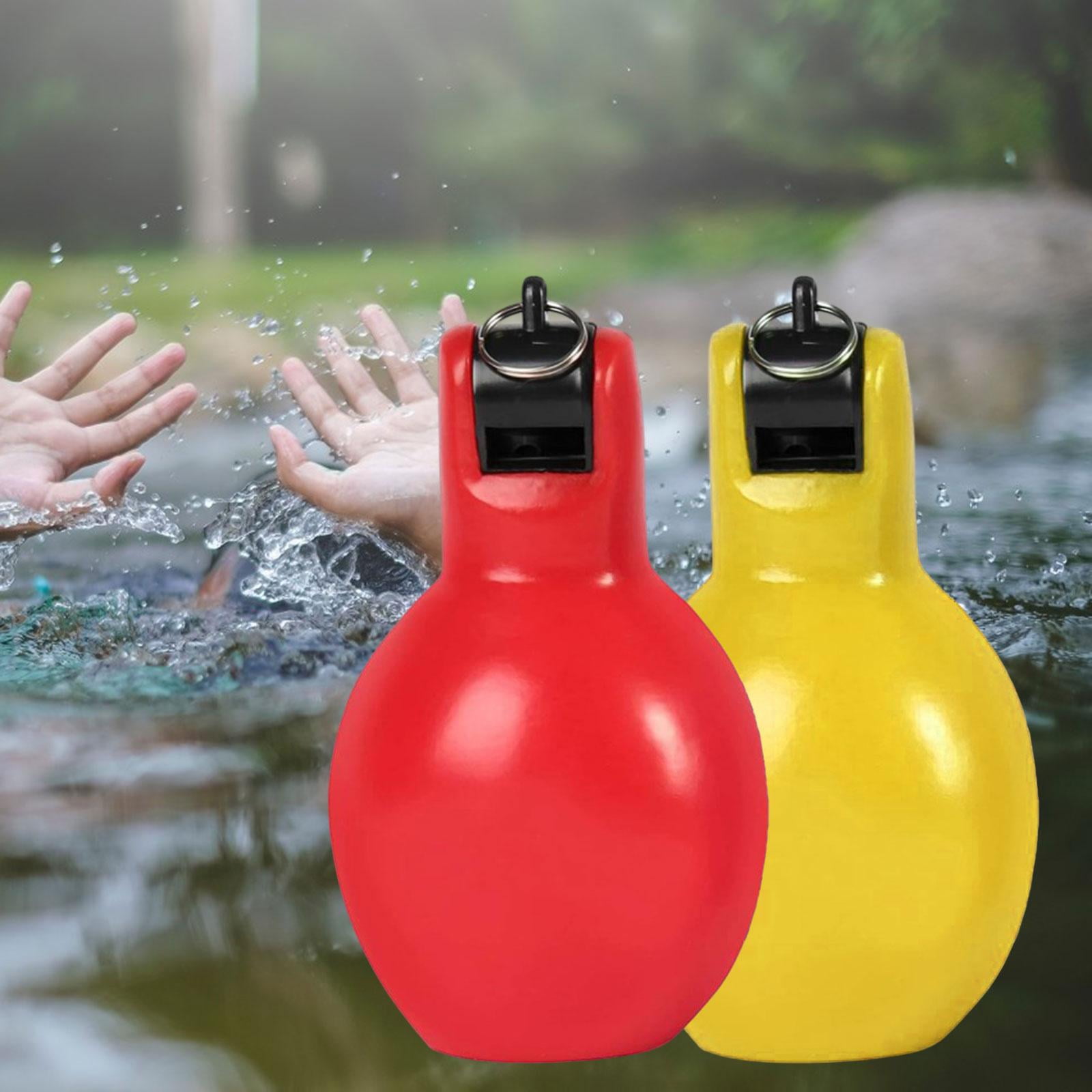 Sifflet à Main Léger En PVC – Fort Son Pour Sport, Survie, Trekking, Camping – Jaune, Mini Et Portable