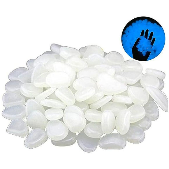 300 Pieces Glow Pebbles Pebbles, Outdoor Glow Stones, Glow Stones, Glow-in-the-dark Pebbles, Garden Decorative Stones, For Garden Path Pool Aquarium N
