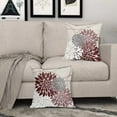 thumbnail image 4 of Pillow Covers 18X18 Inch Set of 2, Modern Geometry Dahlia Floral Print Decorative Throw Pillow Covers Outdoor Fall Farmhouse Cushion Case for Home Couch Sofa Bed Decoration, 4 of 5