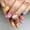 Yellow Blue-Flower, variant on Tip Press Nails Short Square Nails Shiny False Nails Colorful Tip Glossy Full Cover Glue Nails Artificial Stick Nails for Women Manicure 24 count