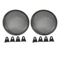 thumbnail image 2 of Housse de Gril pour Haut-Parleur, Installation Simple de 8 Pouces Housse en Maille pour Subwoofer pour Voiture RV, 2 of 8