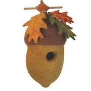 Felt Birdhouse Pin Oak Acorn Wild Woolies