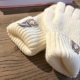 thumbnail image 5 of D-GROEE 1 Pair Winter Touchscreen Gloves -Warm Knit Plush Gloves with Elastic Cuff for Thermal Outdoor Camping, 5 of 8