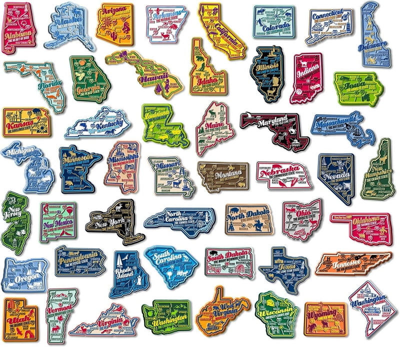 Complete Set of Premium State Map Plus Washington D.C