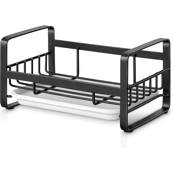 Escurridor de platos de gran capacidad (negro)