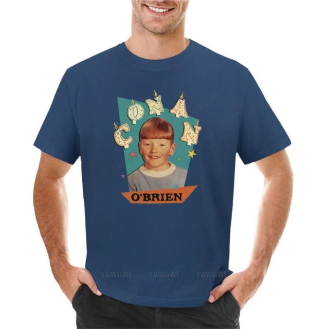 Camisetas de verano para hombre, camisetas de cumpleaños de Conan O'Brien, camisetas de cuello redondo, sudaderas, camisetas para tallas grandes para hombres