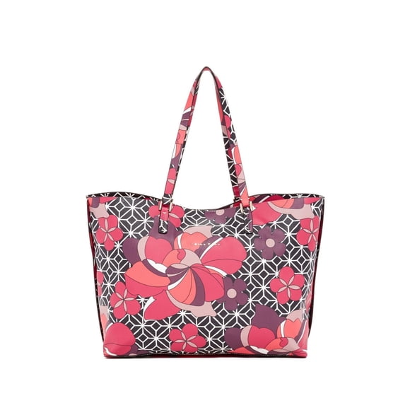 TRINA TURK Crosiere Tote Treillis Fleuri 6CRS24VY Sac Floral Poignées Doubles