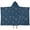 Blue Sun Moon-1, variant on Brown Skull Rose Pattern Hooded Bath Towel,50"x30" for Ages 3 To 12 Kids, Quick Dry Lightweight Soft Microfiber Hood Beach Towel Cover Up for Kids