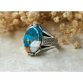 thumbnail image 2 of Roarsilver Silver 925k Ring, Handmade Ring, Natural Turquoise Stone,Jewelry Gift For Mens and Womens | 12.5, 2 of 6