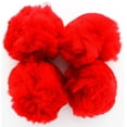 thumbnail image 2 of Essentials By Leisure Arts Pom Poms, Red -3", 4 Pieces Per Pack, 2 of 3