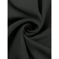 thumbnail image 5 of DARING DIVA Women's Plus Smocked Peplum Crew Neck Chiffon Top 4X Black, 5 of 6