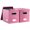 Pink, variant on File Organizer Box - Set of 1 Collapsible Decorative Linen Filing Storage Hanging File Folders with Lids Office Cabinet Letter Size Grey (14x9.3x10.8 inch)