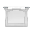 thumbnail image 5 of Portable File Tote With Locking Handles, Letter/legal Files, 18.5" X 14.25" X 10.88", Clear/silver | Bundle of 2 Each, 5 of 5