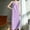 Purple, variant on YHAJDS Ladies Nightgowns Sleeveless Crew Neck Ice Silk Ruched Lightweight Dress Homewear
