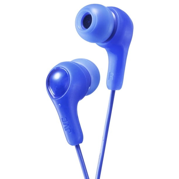 JVC Gumy in Ear Earbuds, sonido potente, ajuste cómodo y seguro, piezas de silicona S/M/L - HAFX7A (azul) Talla única, 1 unidad (paquete de 1)