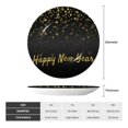 thumbnail image 2 of Honeii Happy New Year Print Elegant Bone China Decorative Plate, Porcelain Plate,Art Crafts,Ceramic Ornaments for Home Office Wall Decor-8in, 2 of 6