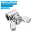 thumbnail image 4 of Unique Bargains 304 Stainless Steel 4mm Hole Wire Rope Clips, 6Pcs Wire Rope Clamp Fasteners Screws, Silver, 4 of 7